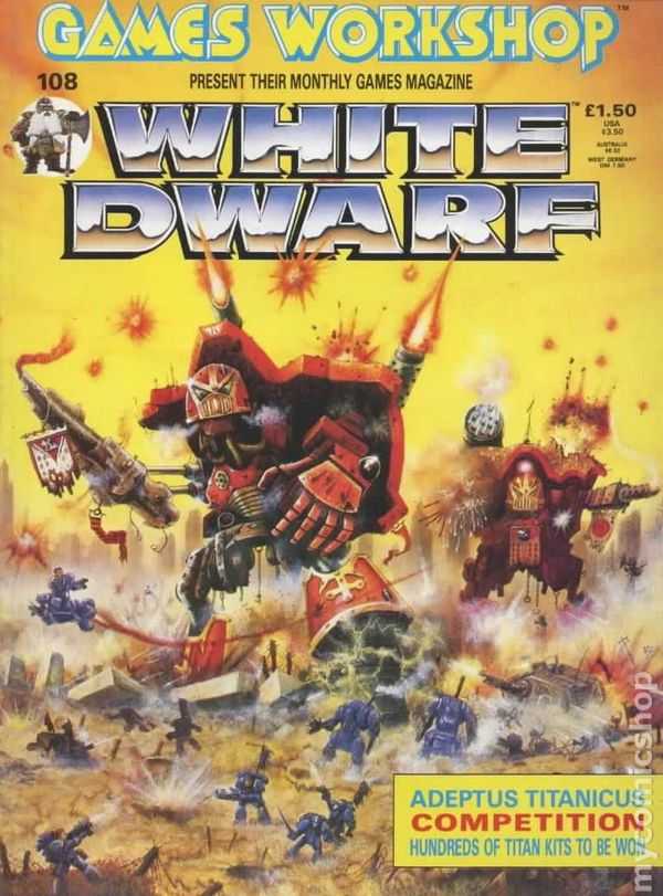 The cover of White Dwarf magazine issue 108