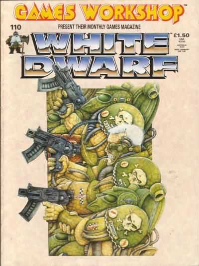 The cover of White Dwarf magazine issue 110