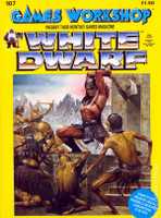 The cover of White Dwarf magazine issue 107